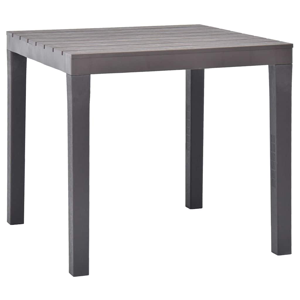 Vidaxl tuintafel 78x78x72 cm kunststof mokka