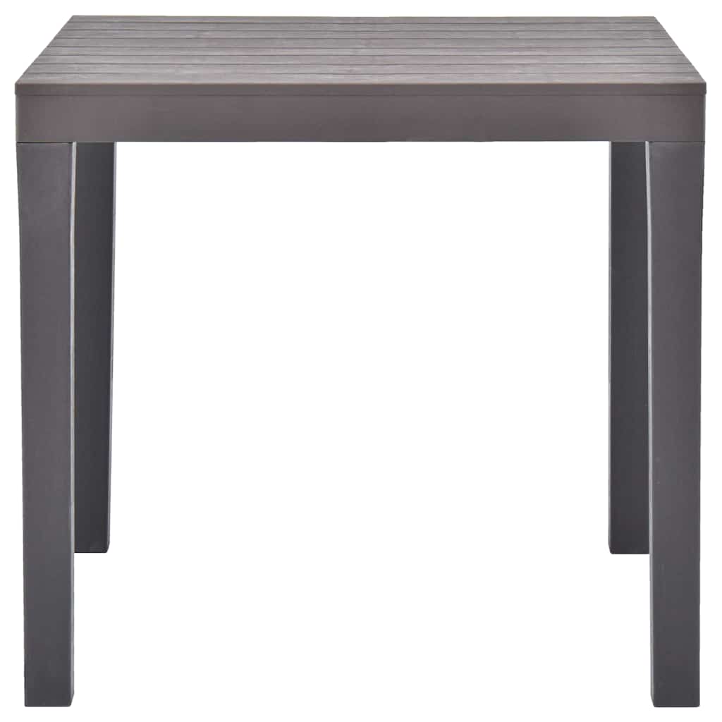 Vidaxl tuintafel 78x78x72 cm kunststof mokka