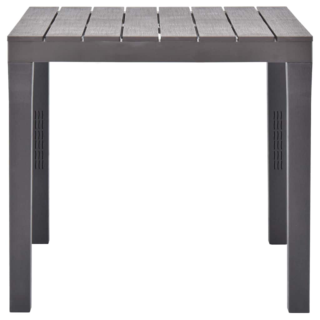 Vidaxl tuintafel 78x78x72 cm kunststof mokka