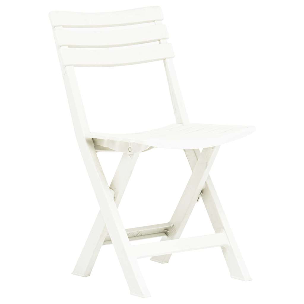 Vidaxl tuinstoelen inklapbaar 2 st kunststof wit