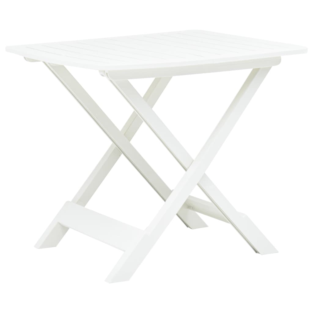 Vidaxl tuintafel inklapbaar 79x72x70 cm kunststof wit