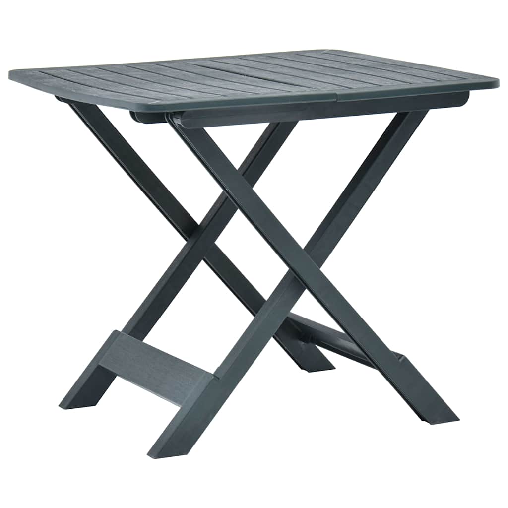 Vidaxl tuintafel inklapbaar 79x72x70 cm kunststof groen