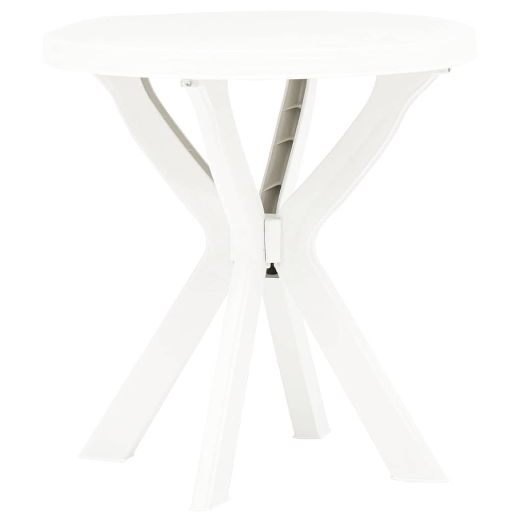Vidaxl bistrotafel ø70 cm kunststof wit