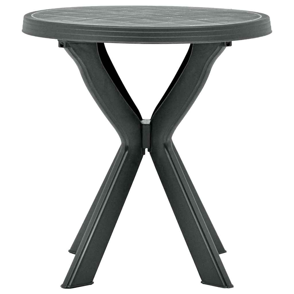 Vidaxl bistrotafel ø70 cm kunststof antraciet