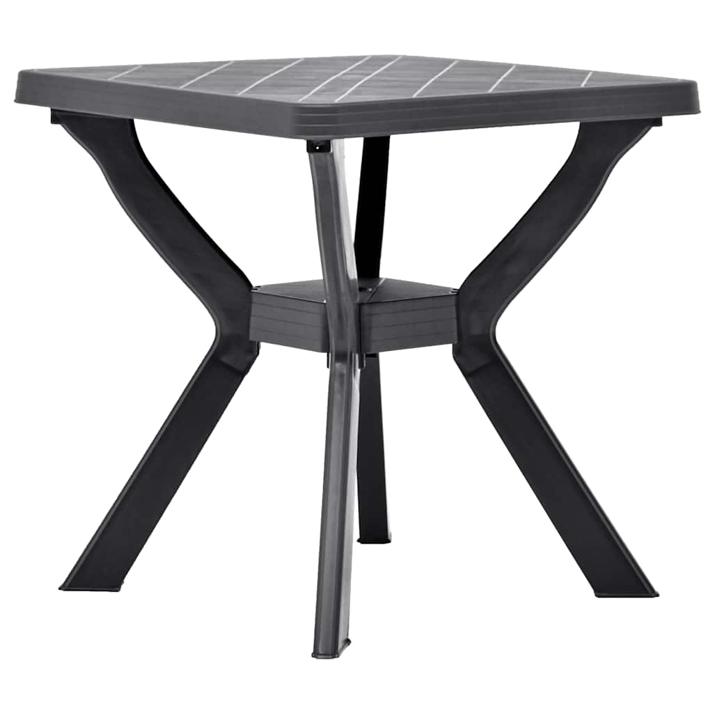Vidaxl bistrotafel 70x70x72 cm kunststof antraciet