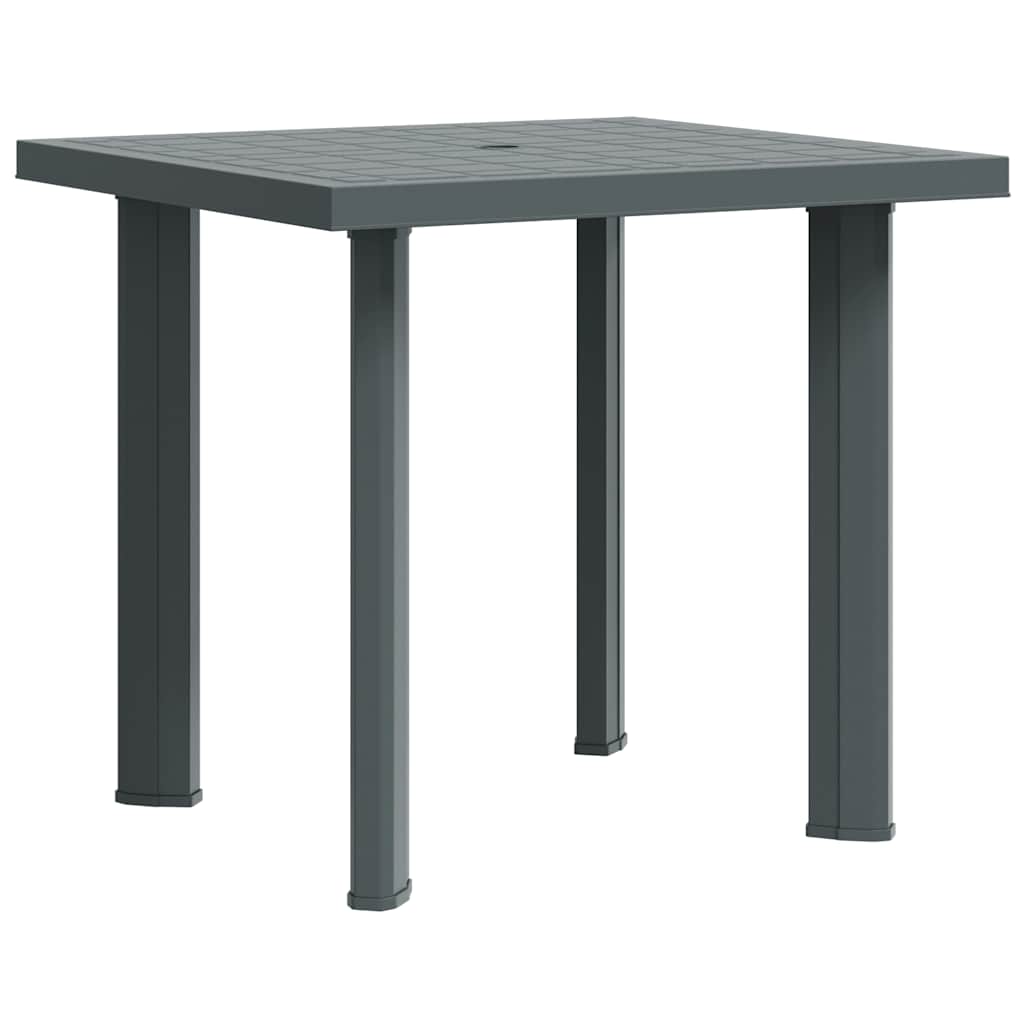 Vidaxl tuintafel 80x75x72 cm kunststof groen