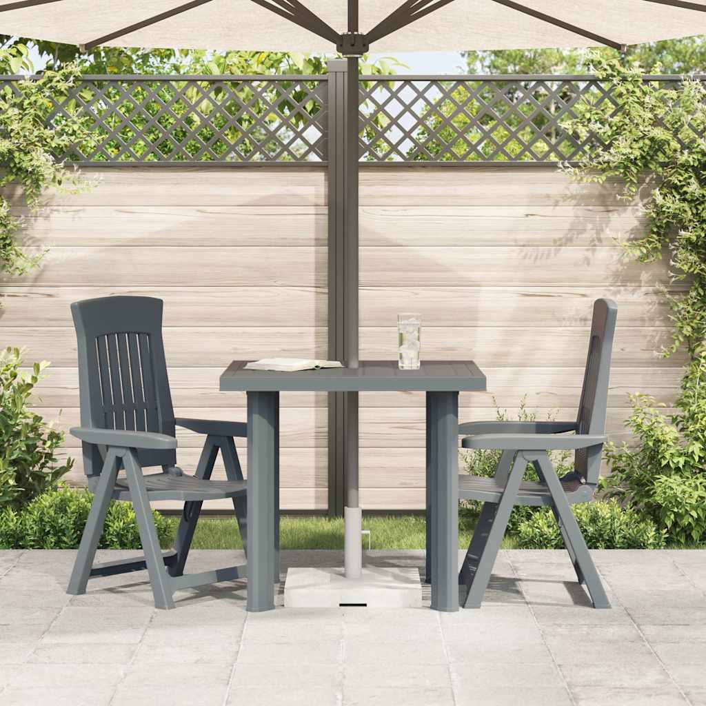 Vidaxl tuintafel 80x75x72 cm kunststof groen