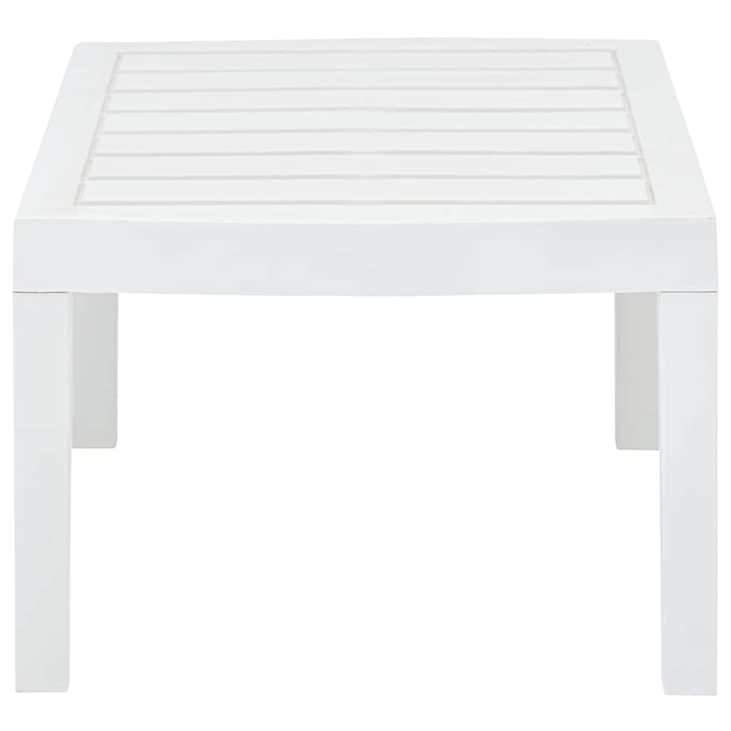 Vidaxl tuintafel 78x55x38 cm kunststof wit