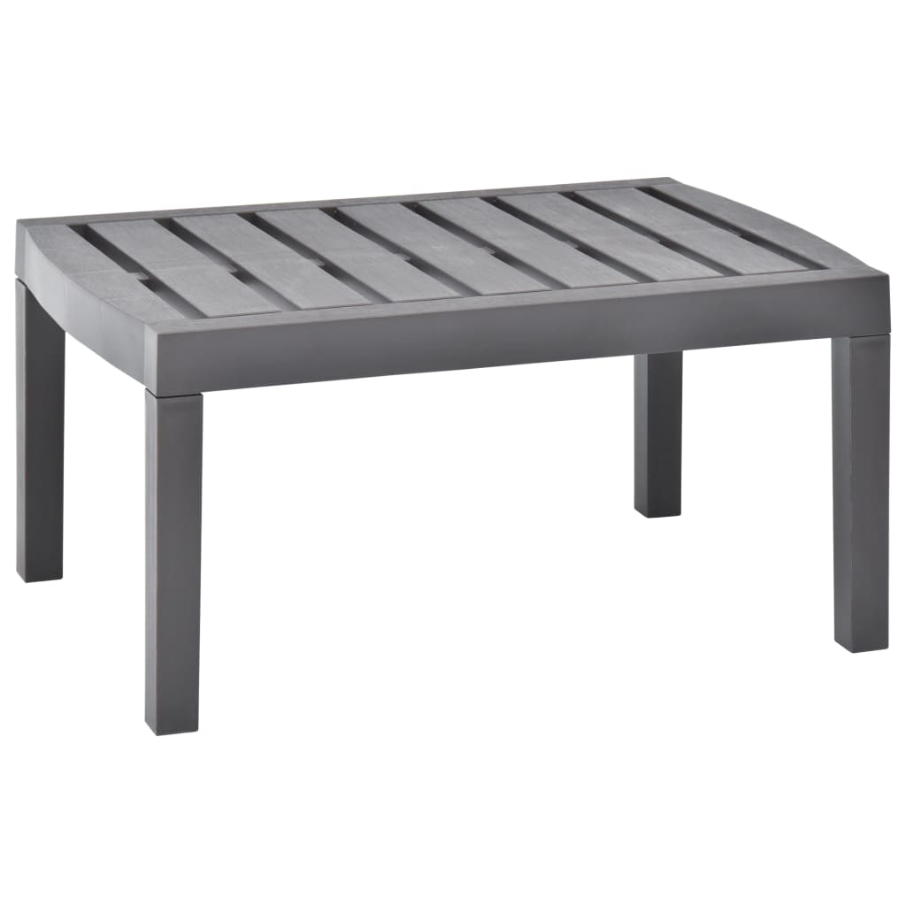 Vidaxl tuintafel 78x55x38 cm kunststof mokkakleurig