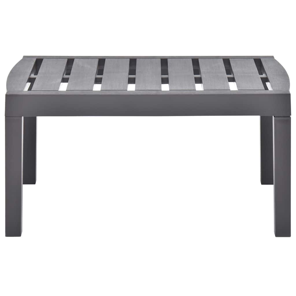 Vidaxl tuintafel 78x55x38 cm kunststof mokkakleurig