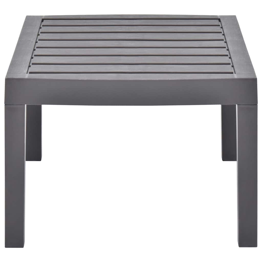 Vidaxl tuintafel 78x55x38 cm kunststof mokkakleurig