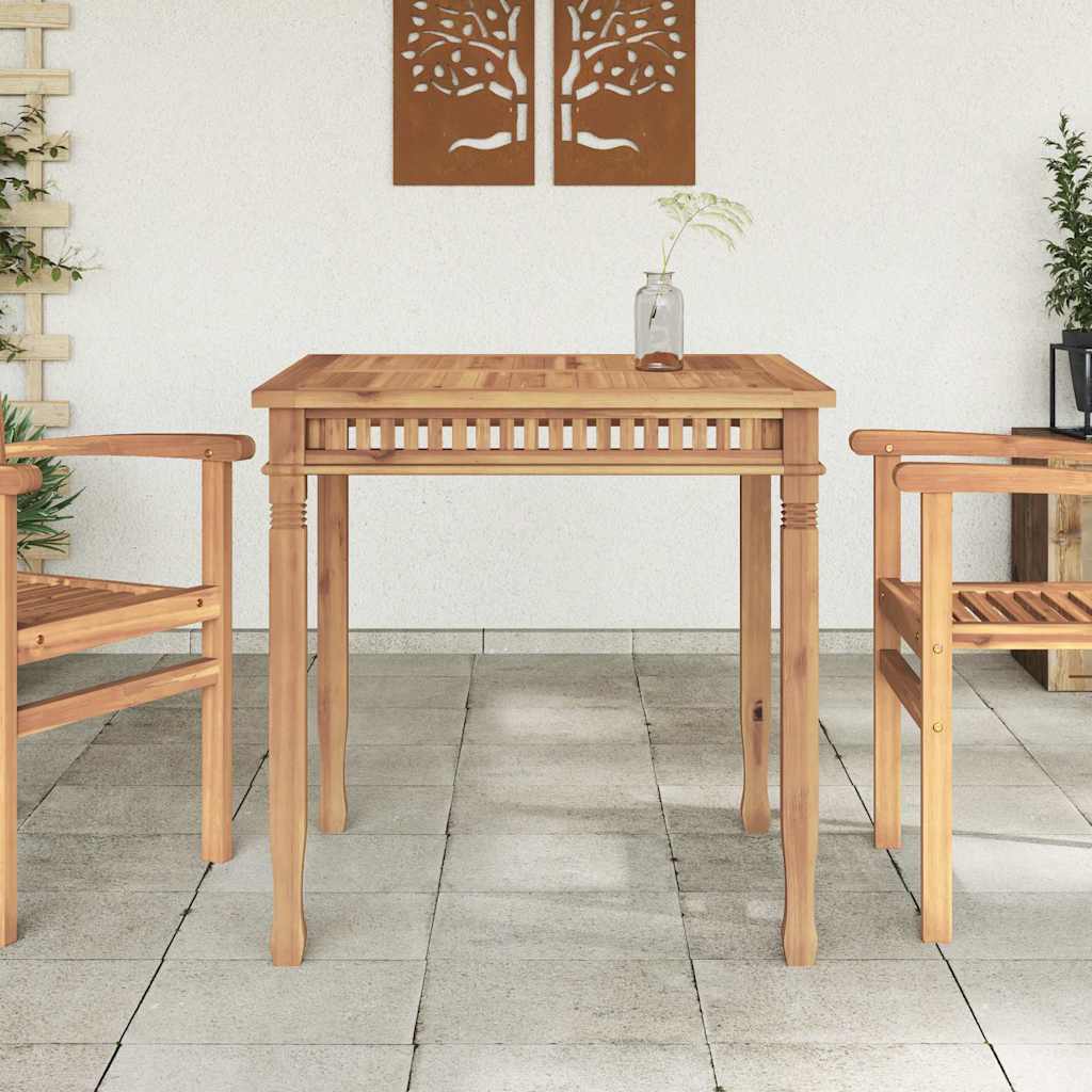 Vidaxl tuintafel 80x80x80 cm massief teakhout