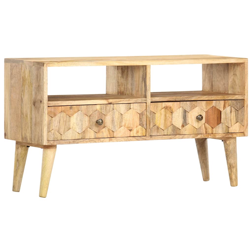Vidaxl tv-meubel 90x30x50 cm massief mangohout
