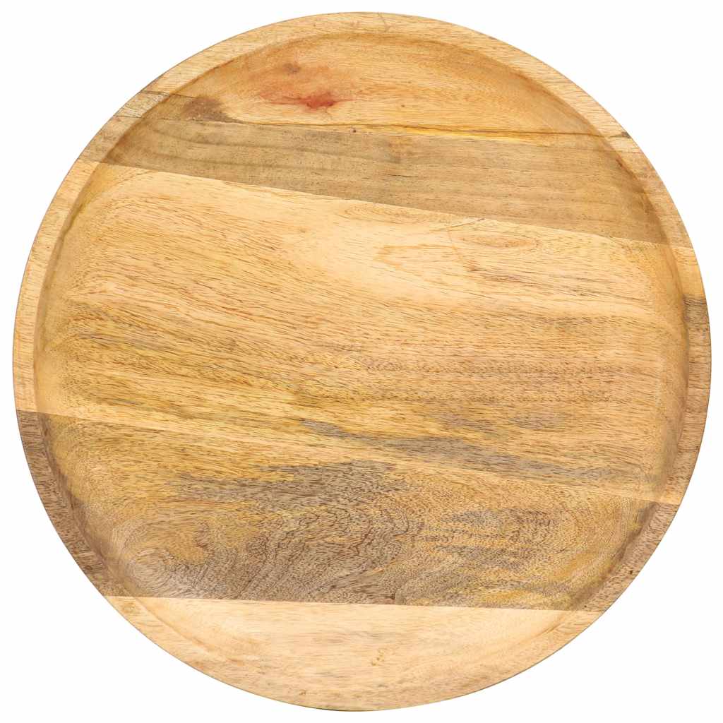 Vidaxl bijzettafel rond 43x43x66 cm massief mangohout