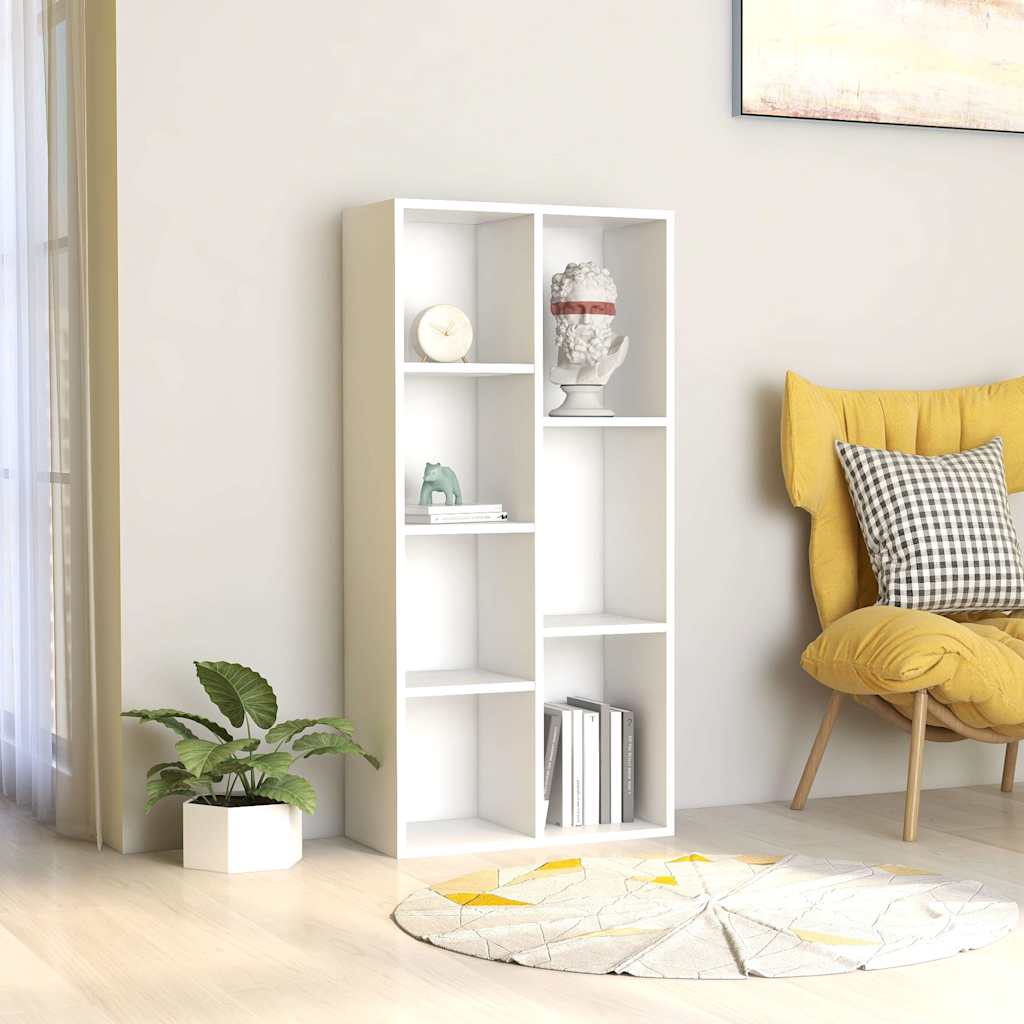 Vidaxl boekenkast 50x25x106 cm bewerkt hout wit