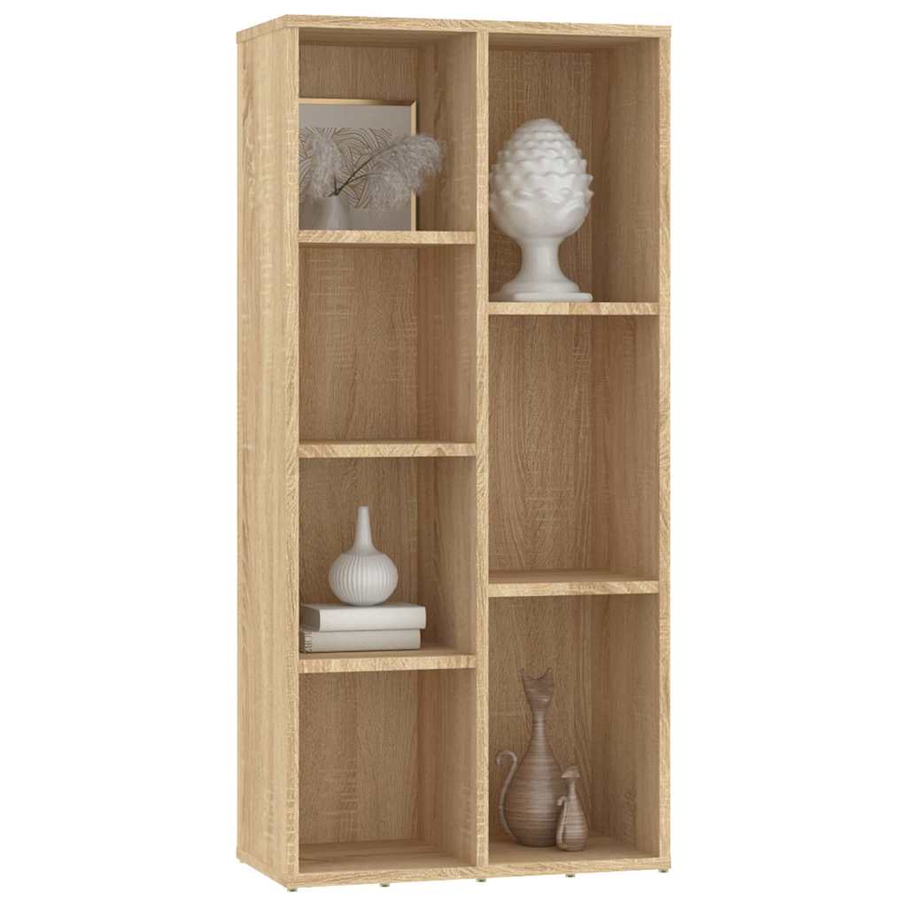 Vidaxl boekenkast 50x25x106 cm bewerkt hout sonoma eikenkleurig