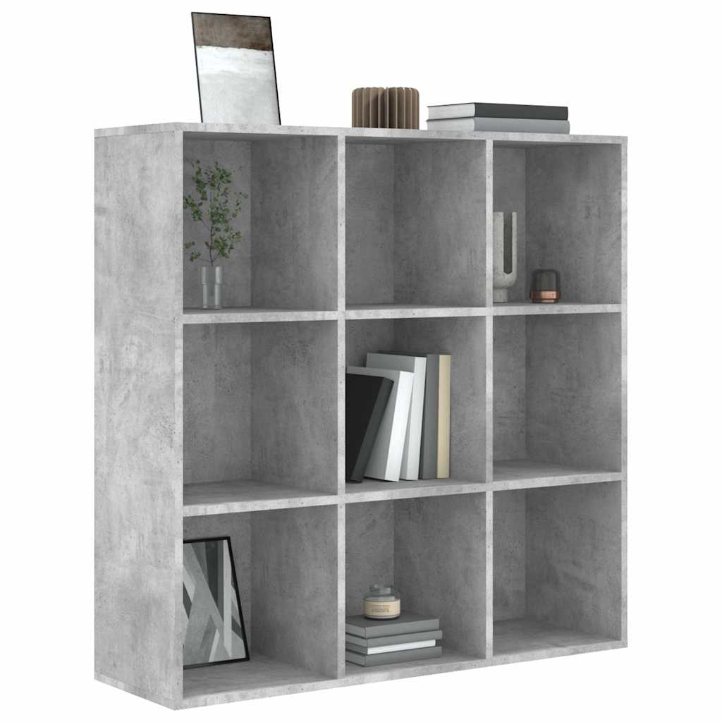 Vidaxl boekenkast 98x29x97,5 cm bewerkt hout betongrijs