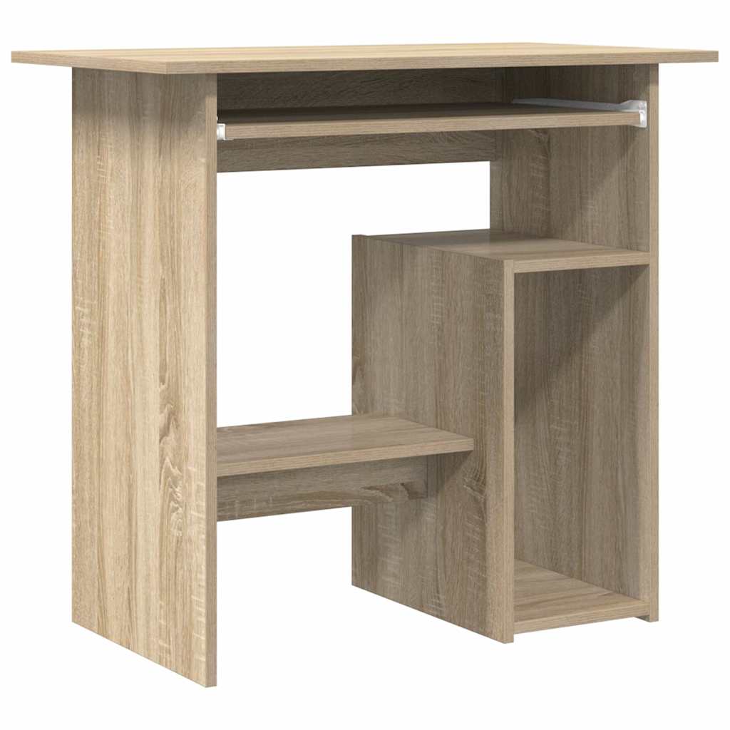 Vidaxl bureau 80x45x74 cm bewerkt hout sonoma eikenkleurig