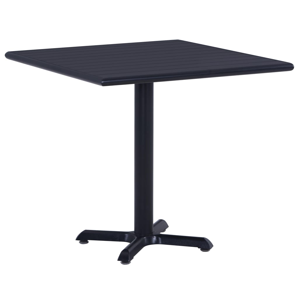 Vidaxl tuintafel 80x80x75 cm zwart