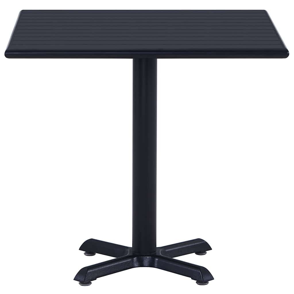 Vidaxl tuintafel 80x80x75 cm zwart