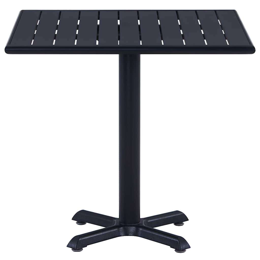 Vidaxl tuintafel 80x80x75 cm zwart