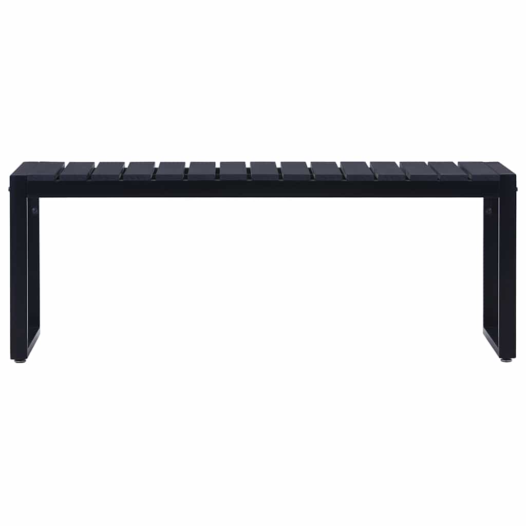Vidaxl tuinbank 120,5 cm ps-plaat zwart