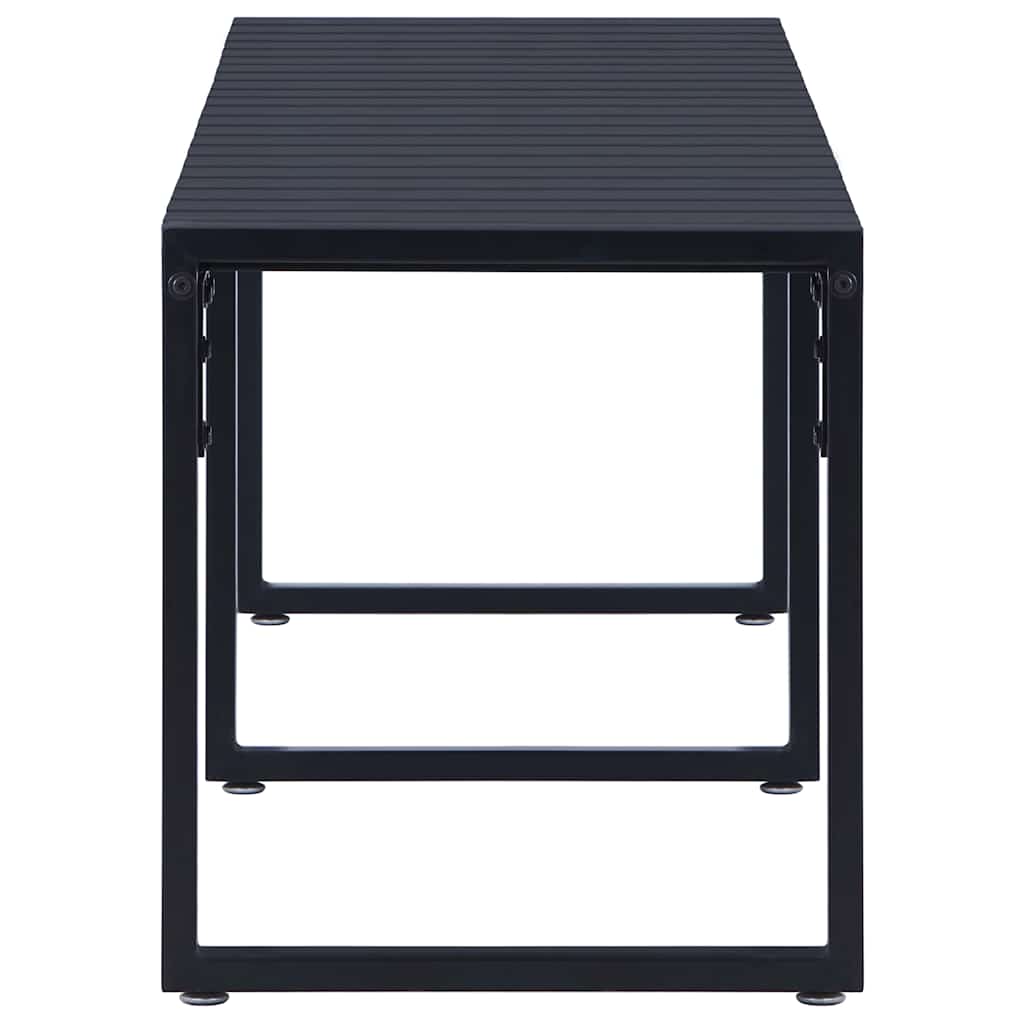 Vidaxl tuinbank 180 cm ps-plaat zwart