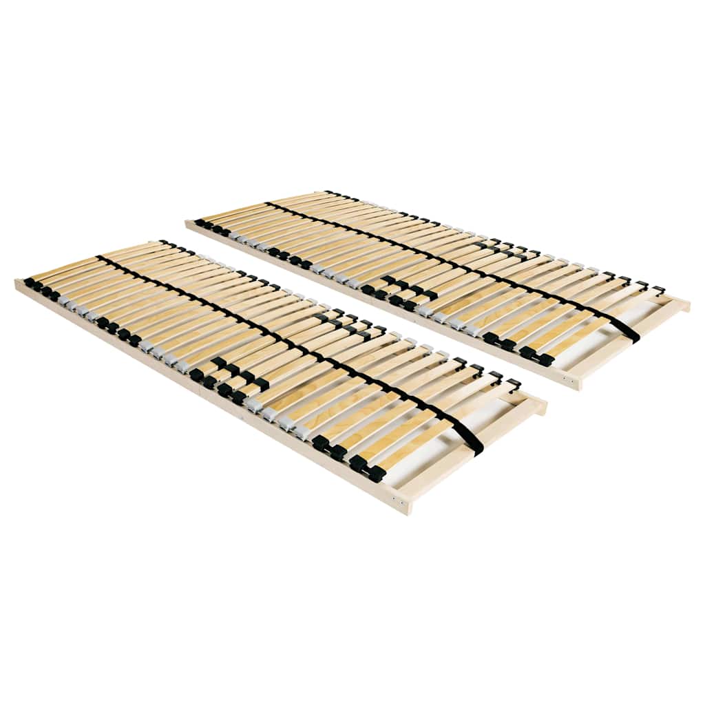 Vidaxl lattenbodems 2 st met 28 latten 7 zones 90x200 cm