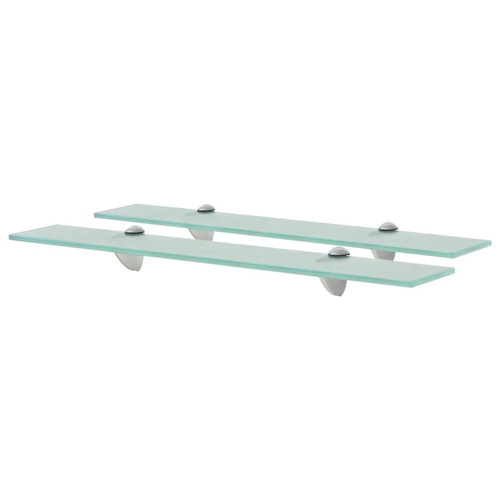 Vidaxl schappen zwevend 2 st 60x10 cm 8 mm glas