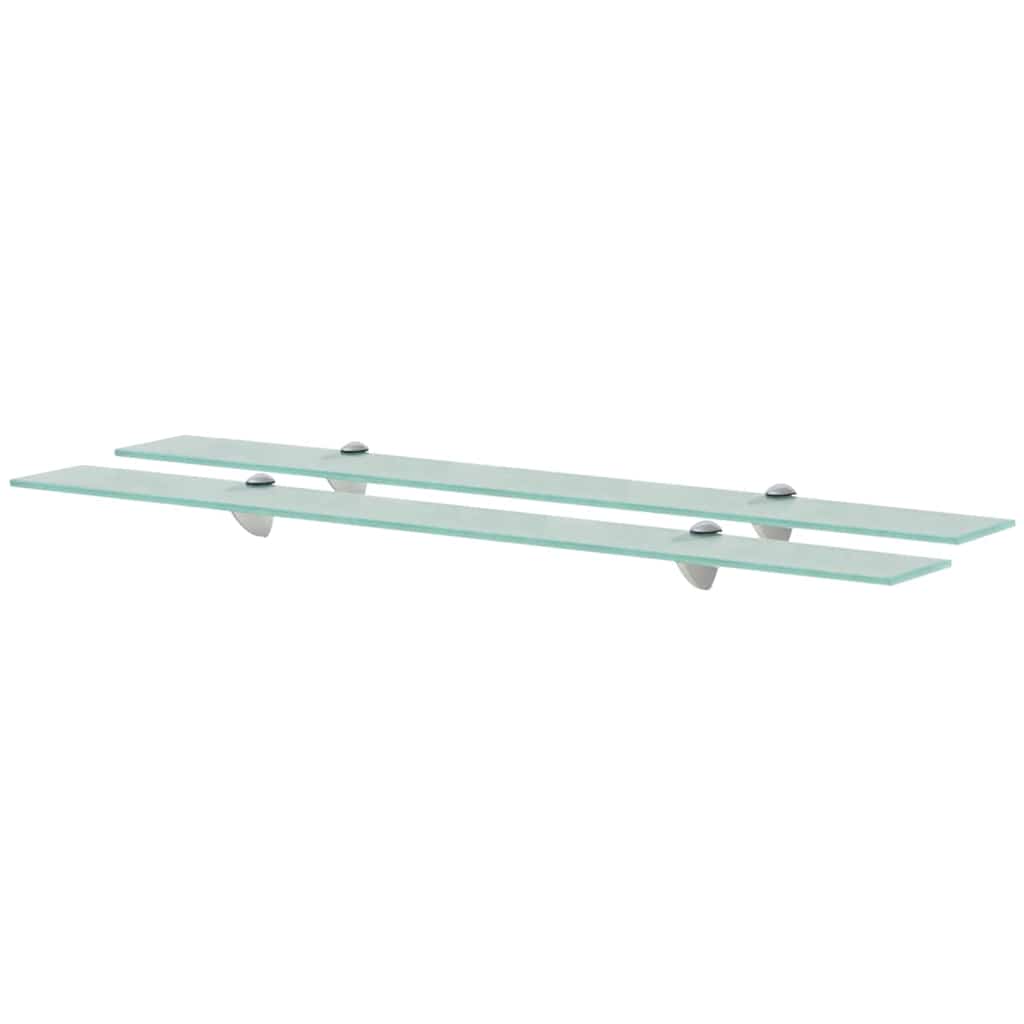 Vidaxl schappen zwevend 2 st 90x10 cm 8 mm glas