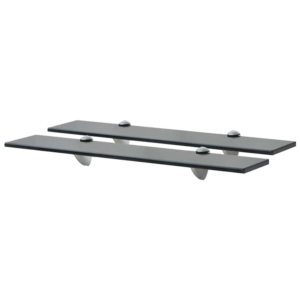 Vidaxl schappen zwevend 2 st 60x10 cm 8 mm glas