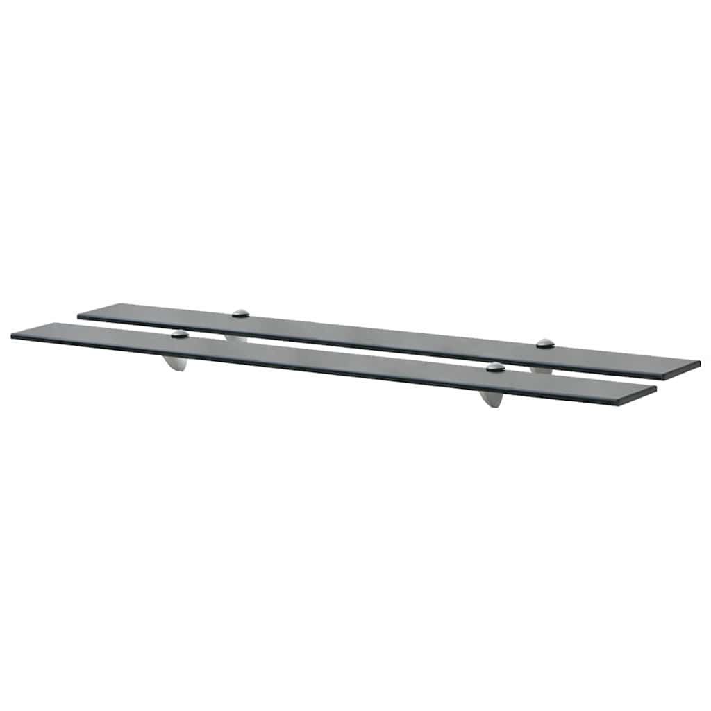 Vidaxl schappen zwevend 2 st 100x10 cm 8 mm glas