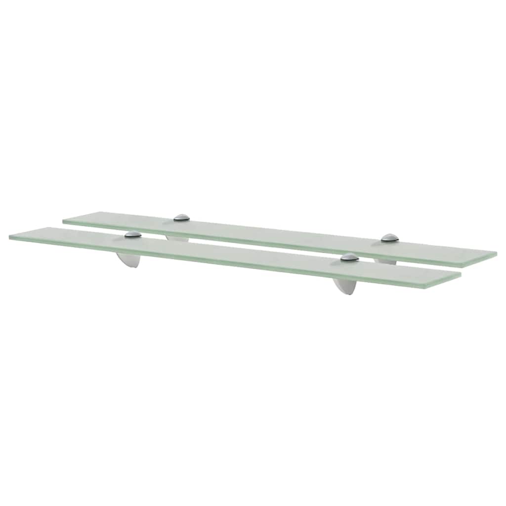 Vidaxl schappen zwevend 2 st 70x10 cm 8 mm glas