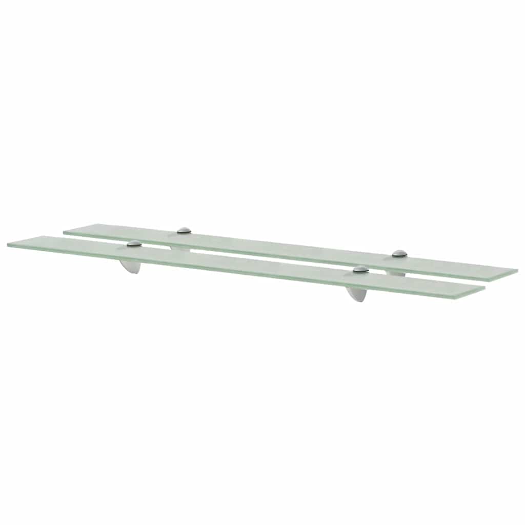 Vidaxl schappen zwevend 2 st 90x10 cm 8 mm glas