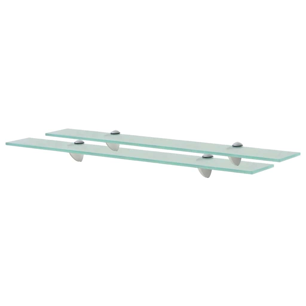 Vidaxl schappen zwevend 2 st 70x20 cm 8 mm glas