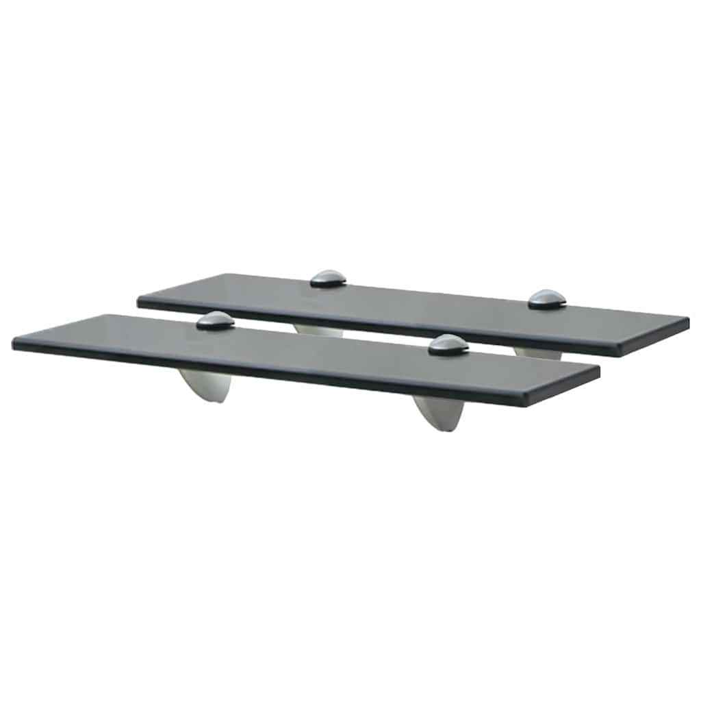 Vidaxl schappen zwevend 2 st 40x20 cm 8 mm glas