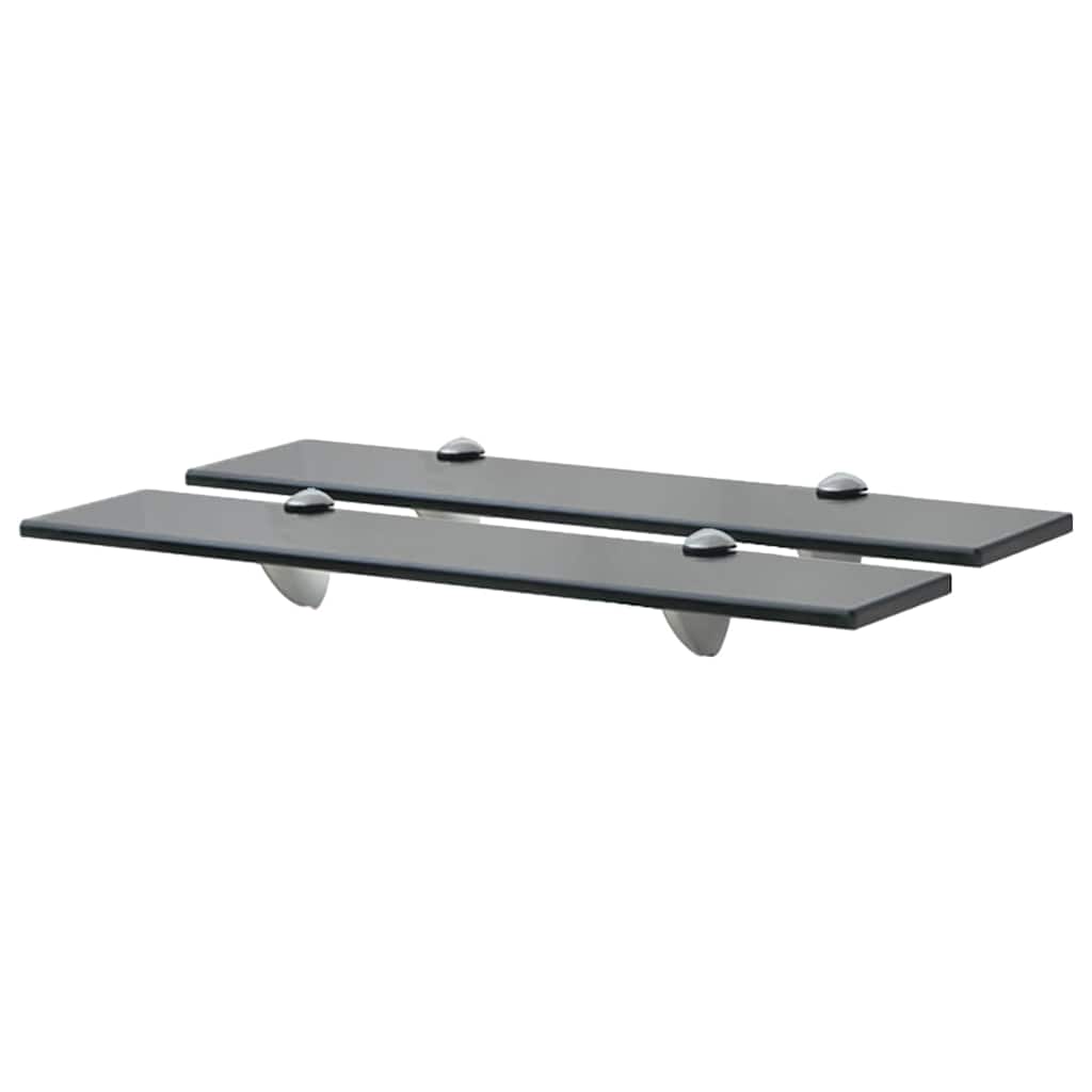 Vidaxl schappen zwevend 2 st 50x20 cm 8 mm glas