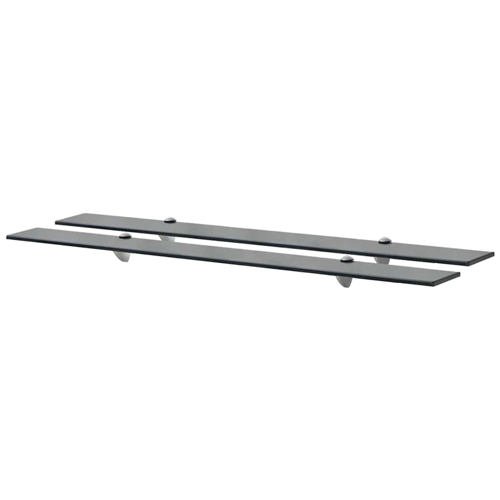 Vidaxl schappen zwevend 2 st 100x20 cm 8 mm glas