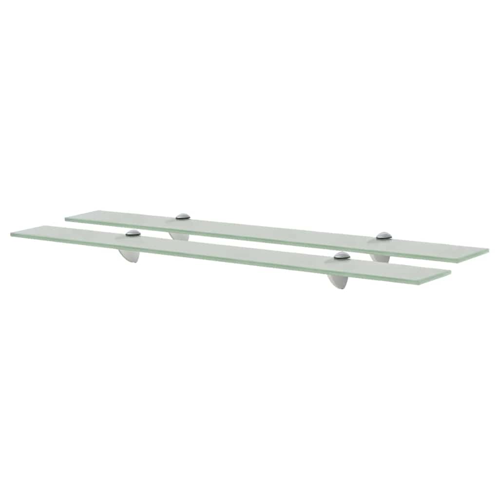 Vidaxl schappen zwevend 2 st 80x20 cm 8 mm glas