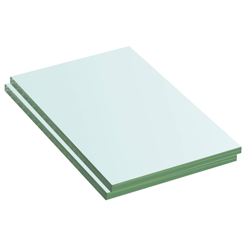Vidaxl schappen 2 st 20x12 cm glas transparant