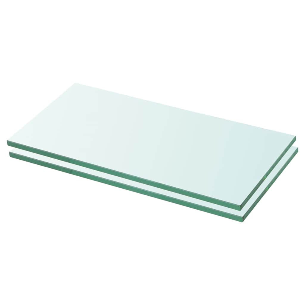 Vidaxl schappen 2 st 20x30 cm glas transparant