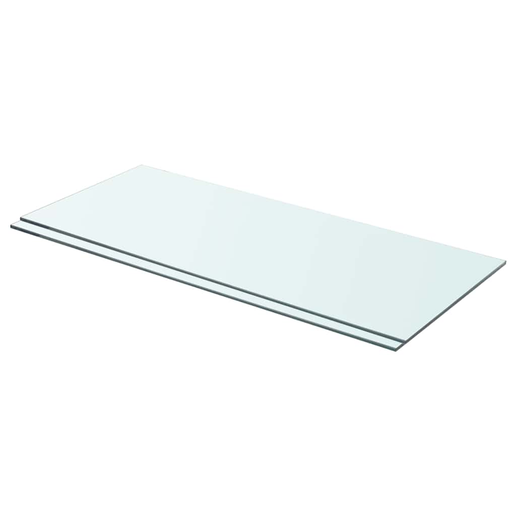 Vidaxl schappen 2 st 70x30 cm glas transparant