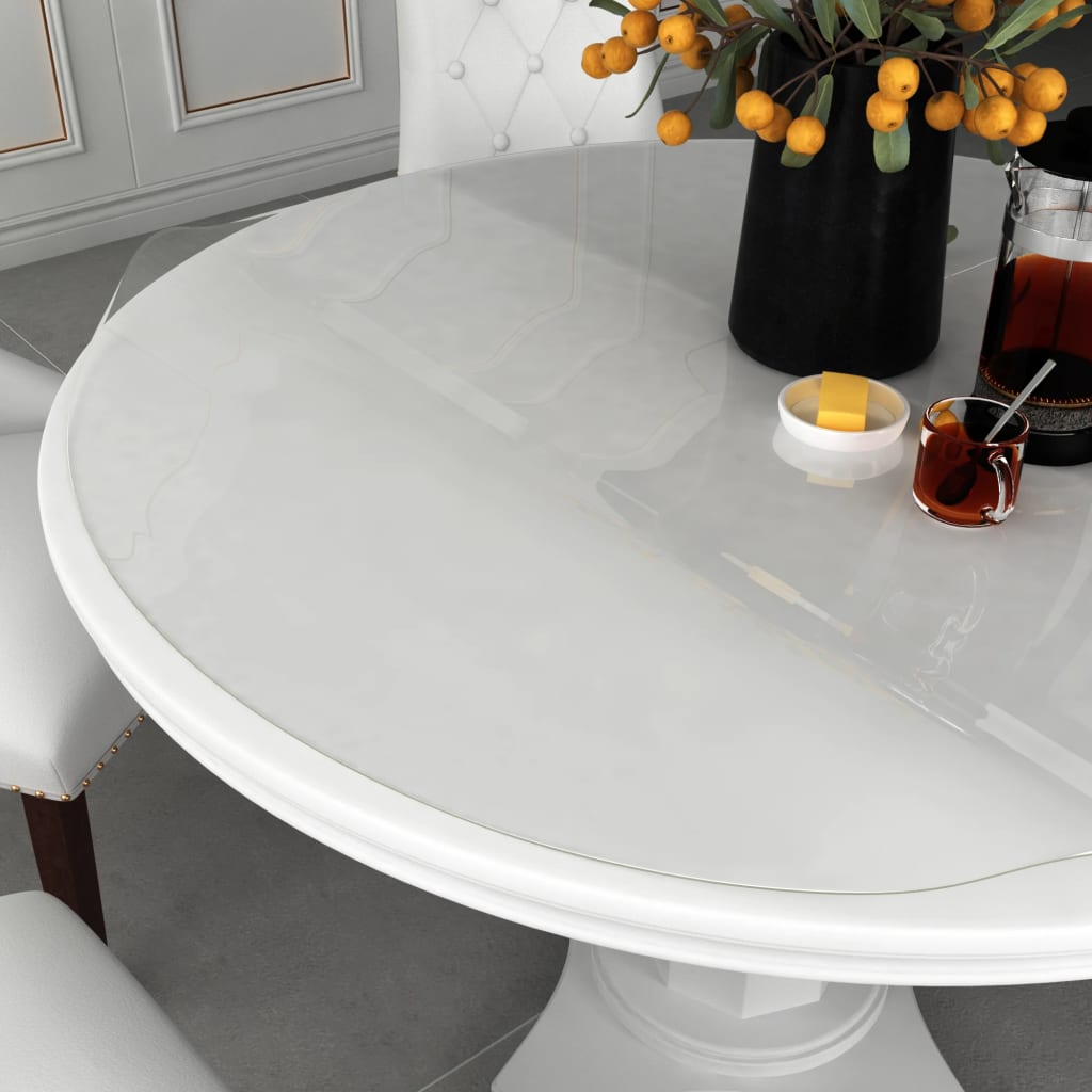 Vidaxl tafelbeschermer ø60 cm 1,6 mm pvc transparant