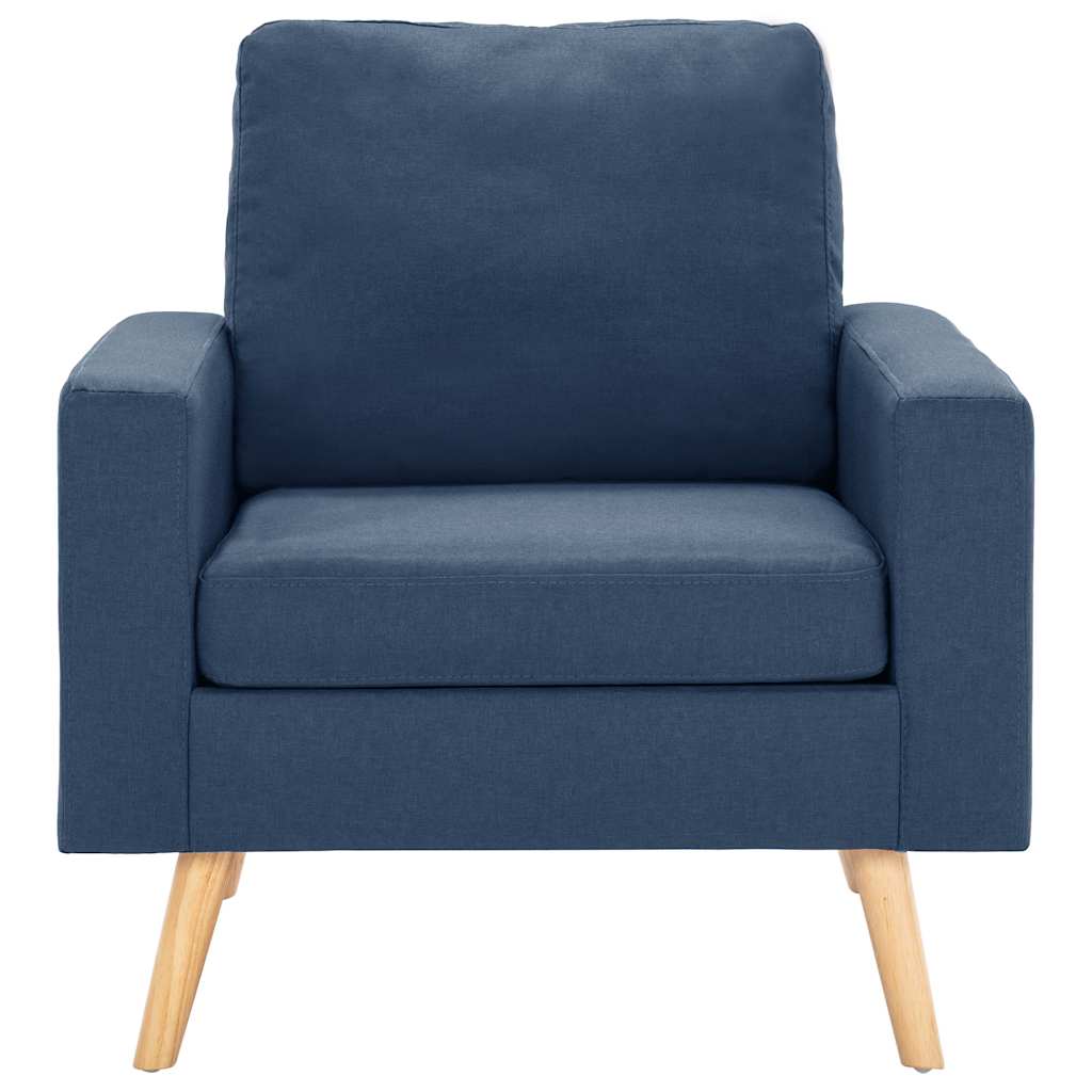 Vidaxl fauteuil stof blauw