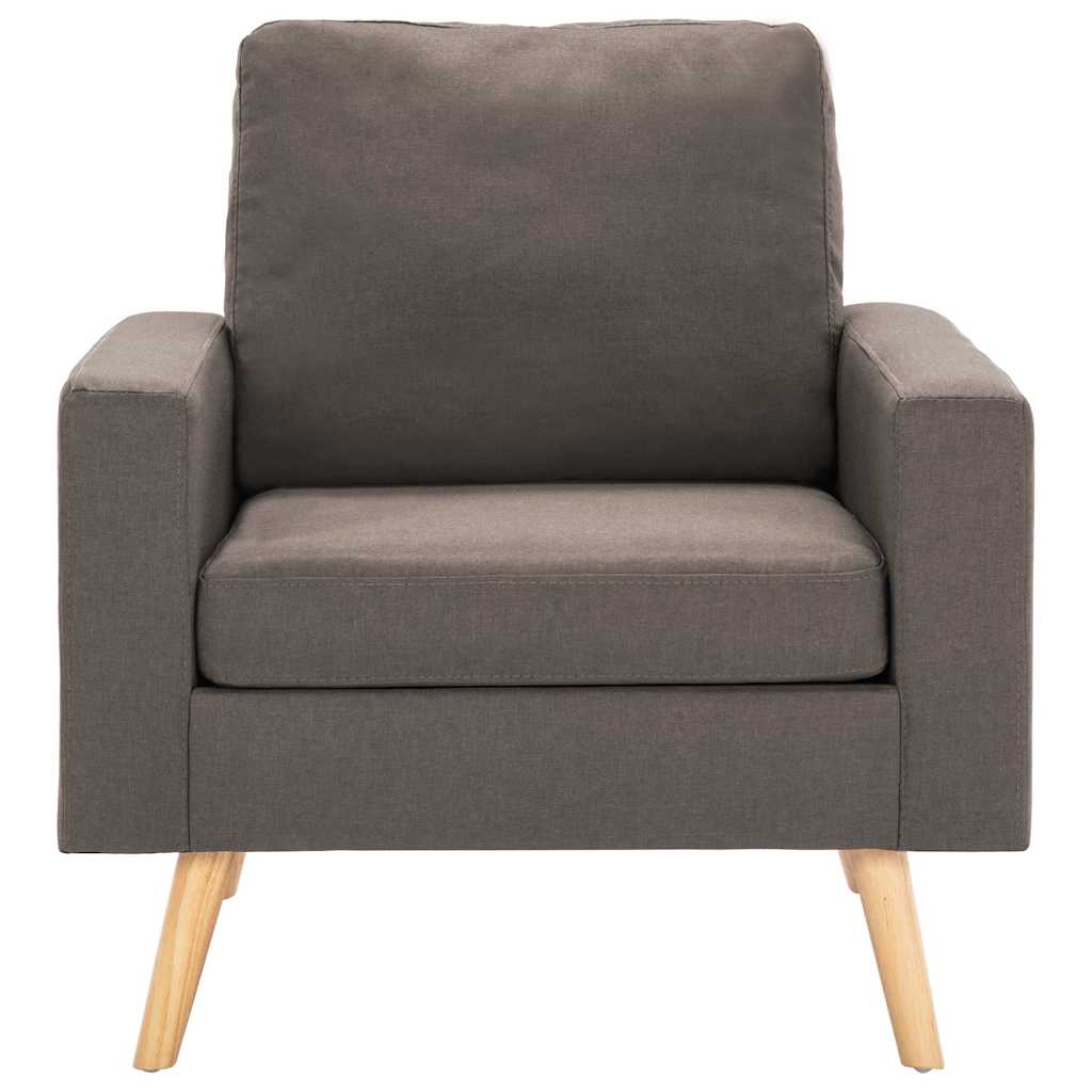 Vidaxl fauteuil stof taupe