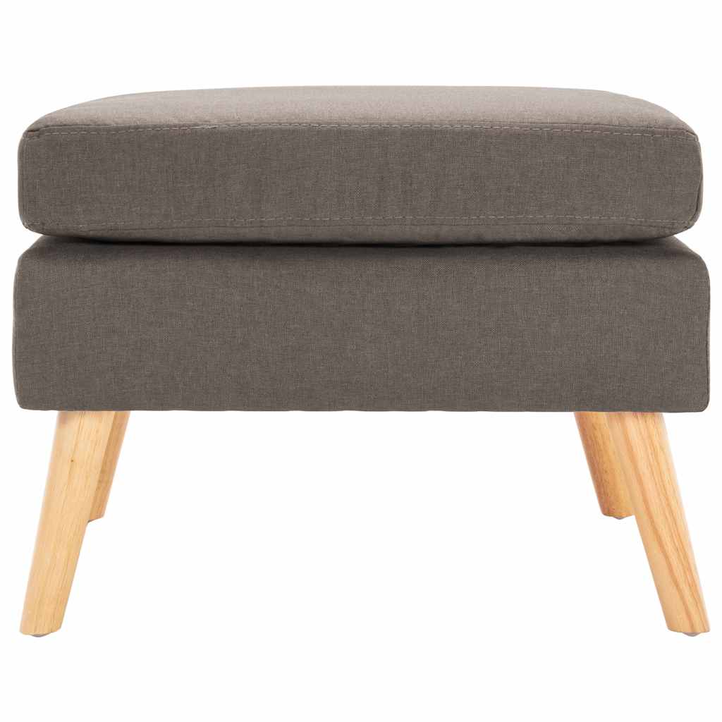 Vidaxl voetenbank stof taupe