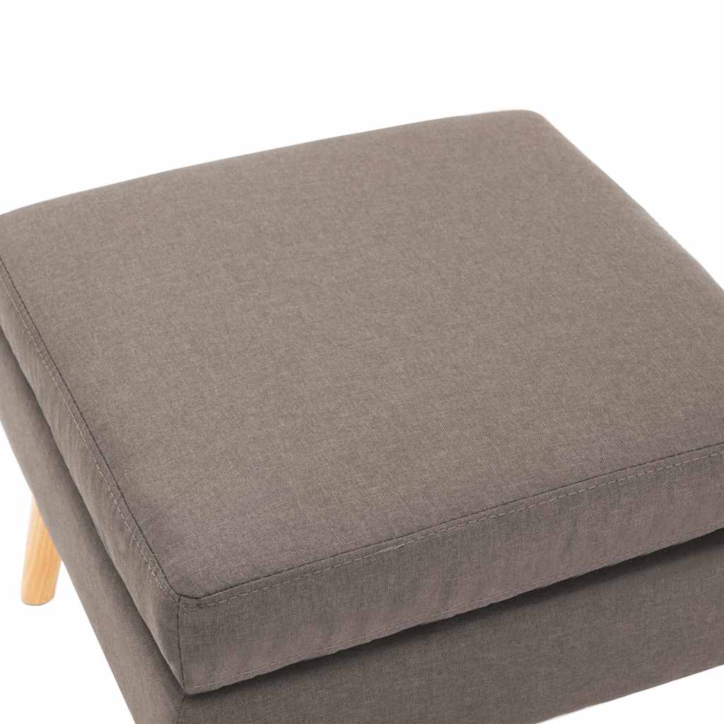 Vidaxl voetenbank stof taupe