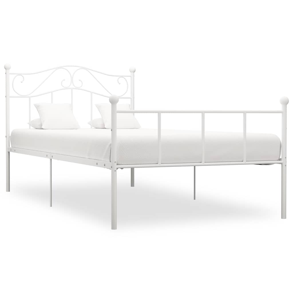 Vidaxl bedframe metaal wit 100x200 cm