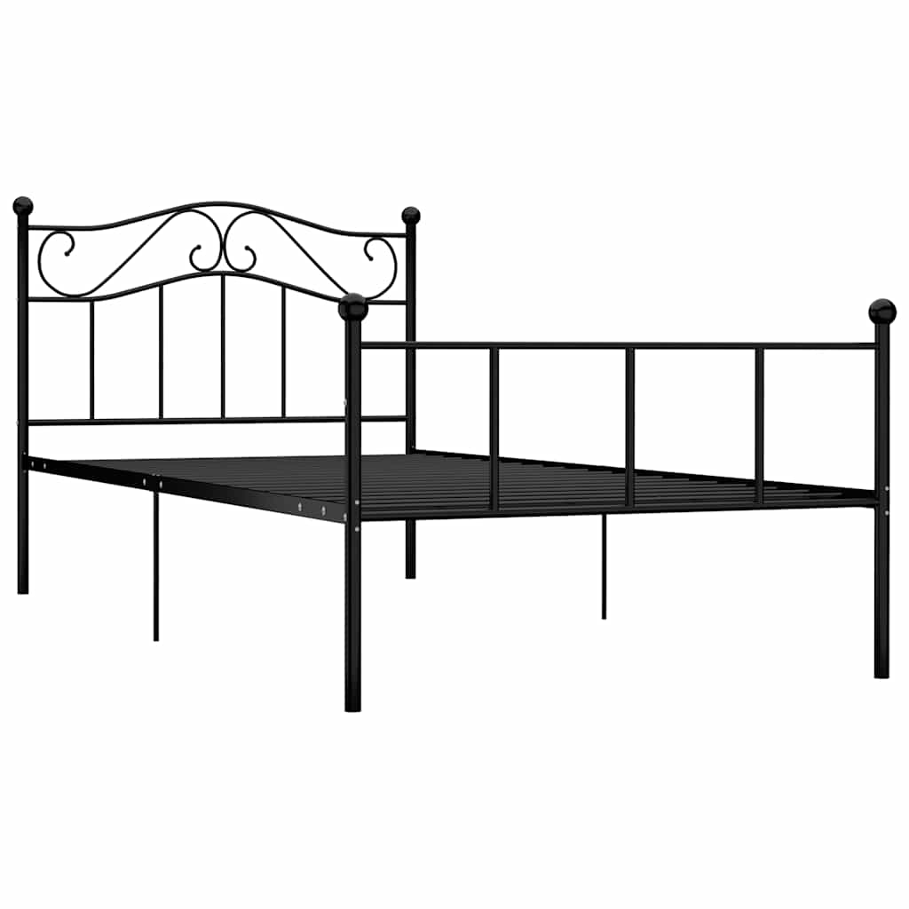 Vidaxl bedframe metaal zwart 100x200 cm