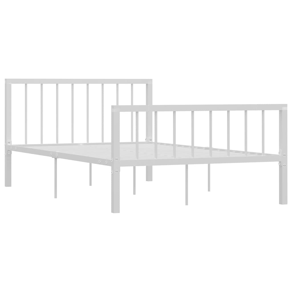 Vidaxl bedframe metaal wit 120x200 cm